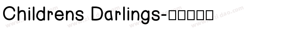 Childrens Darlings字体转换